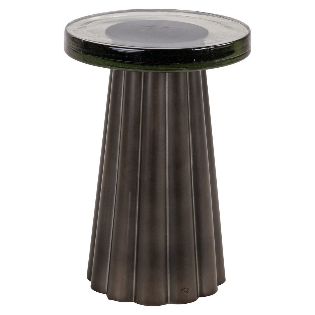 Barwick End Table - Antique Brass