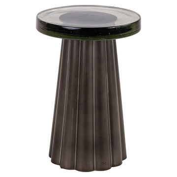 Barwick End Table - Antique Brass