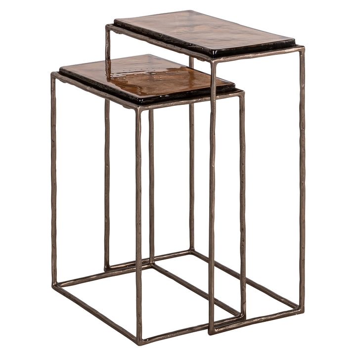 Villano Set of 2 End Tables - Bronze