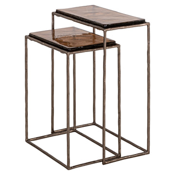 Villano Set of 2 End Tables - Bronze