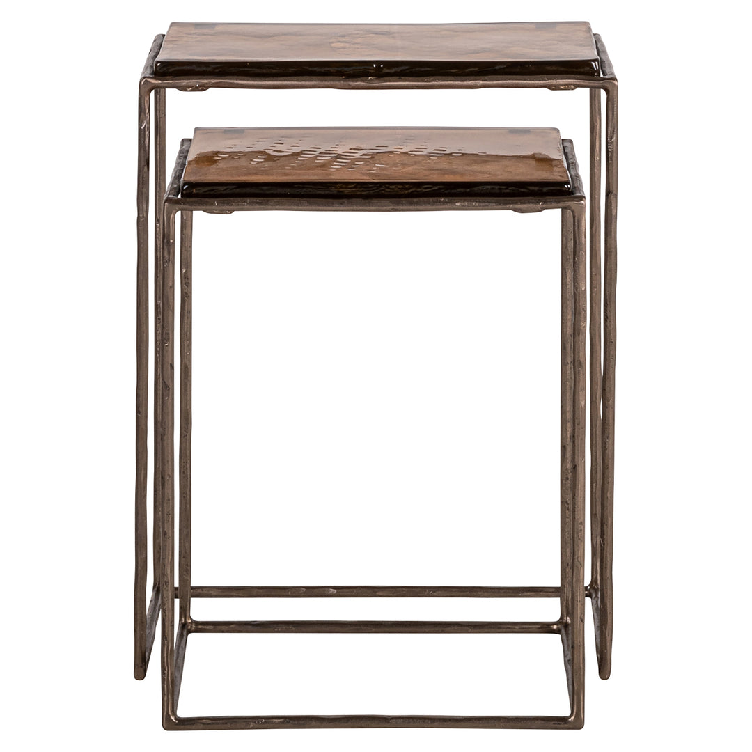 Villano Set of 2 End Tables - Bronze