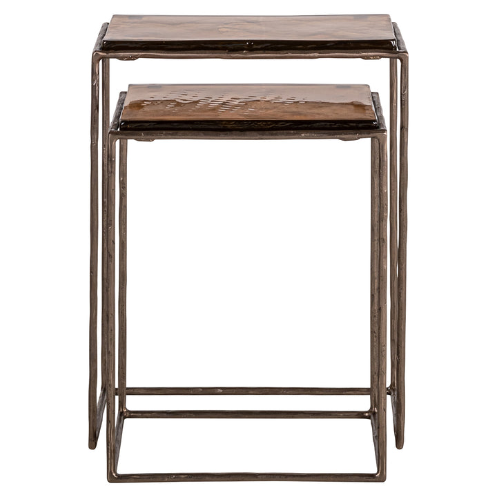 Villano Set of 2 End Tables - Bronze