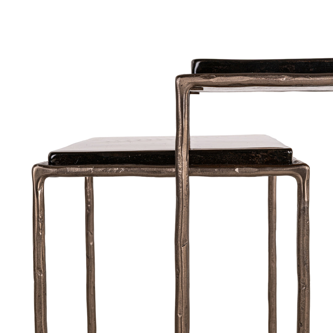 Villano Set of 2 End Tables - Bronze