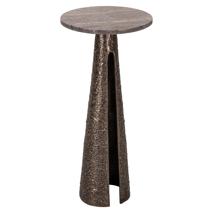 Eldora Round End Table - Bronze