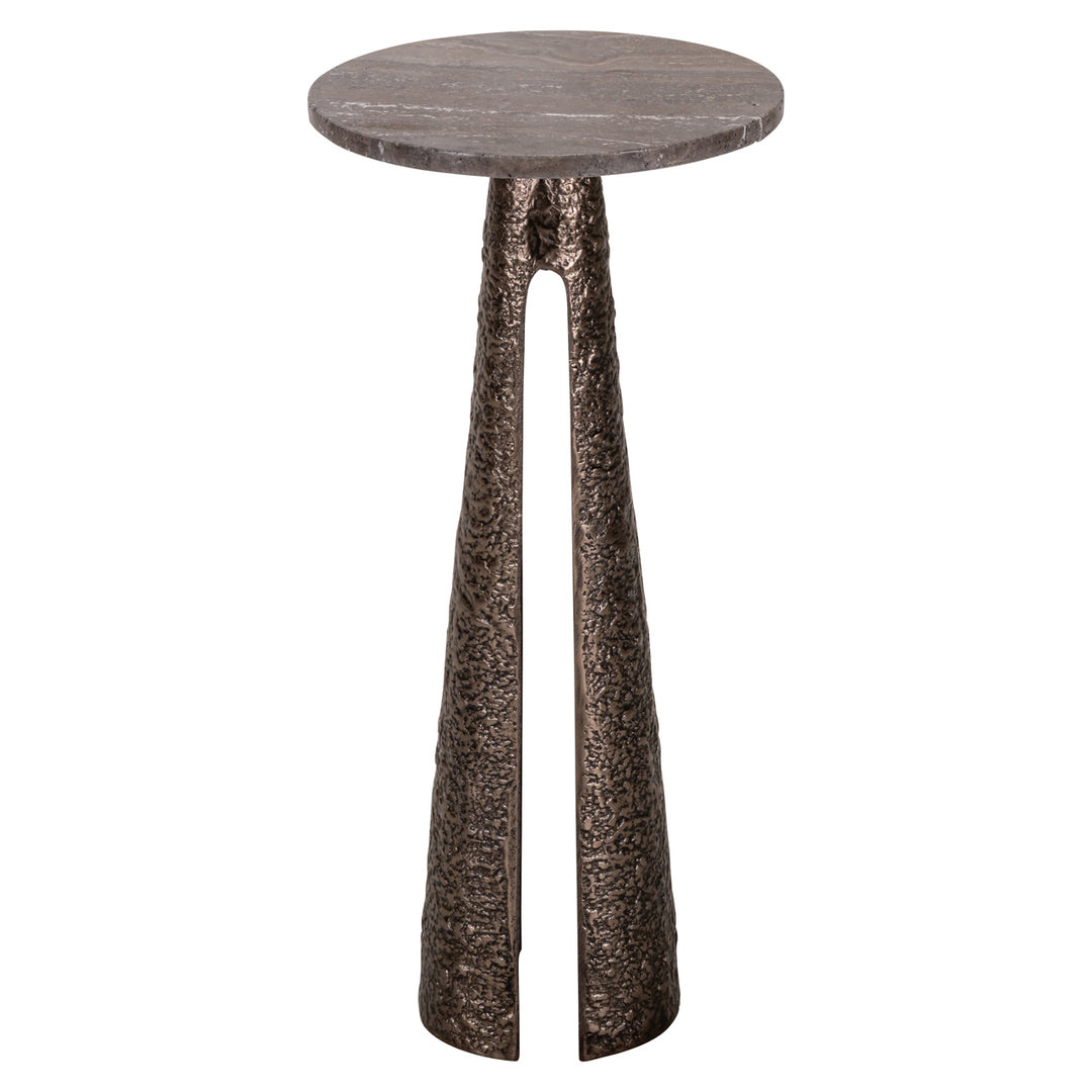 Eldora Round End Table - Bronze