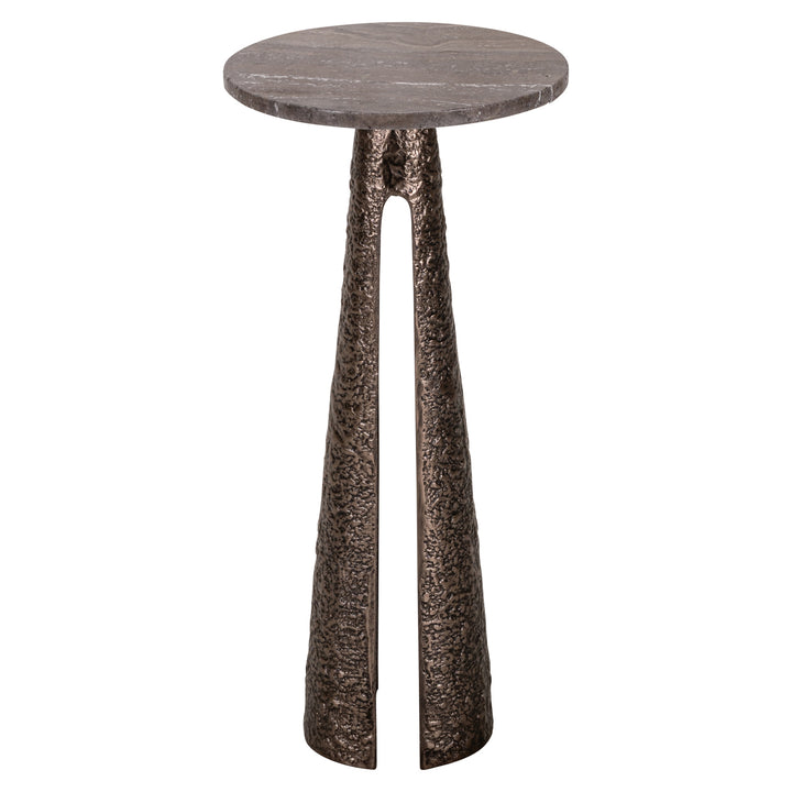 Eldora Round End Table - Bronze