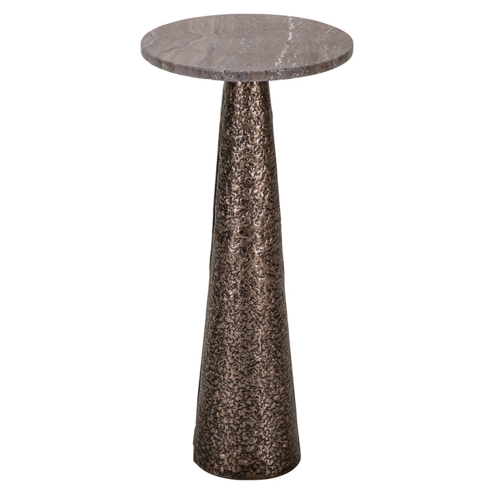 Eldora Round End Table - Bronze