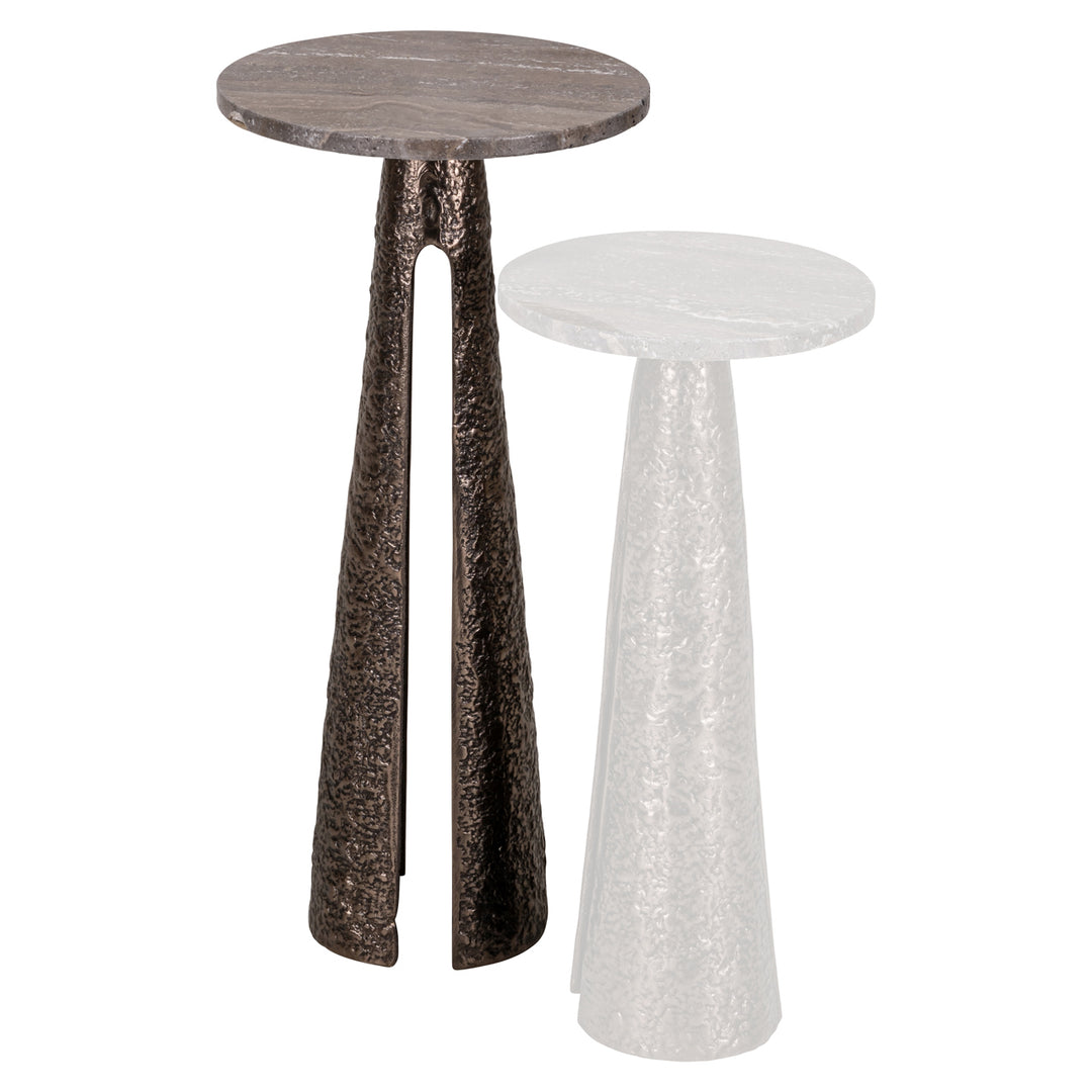 Eldora Round End Table - Bronze
