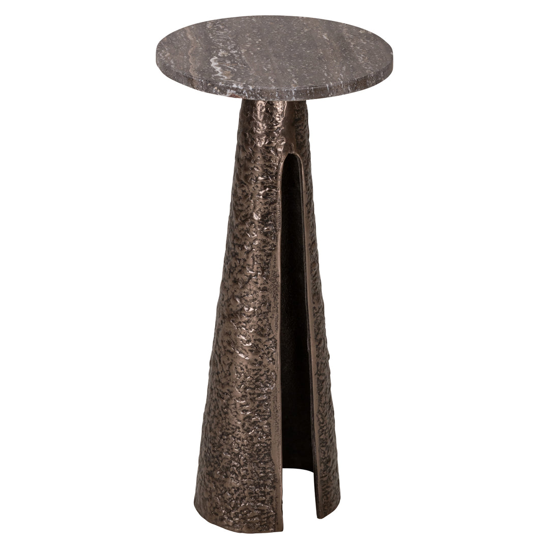 Eldora Round End Table - Bronze
