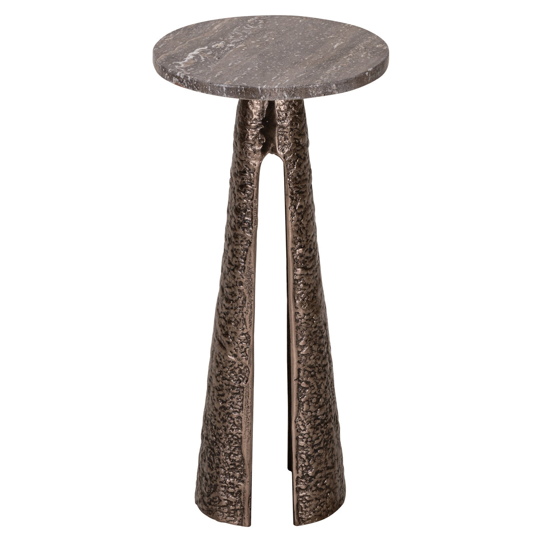 Eldora Round End Table - Bronze
