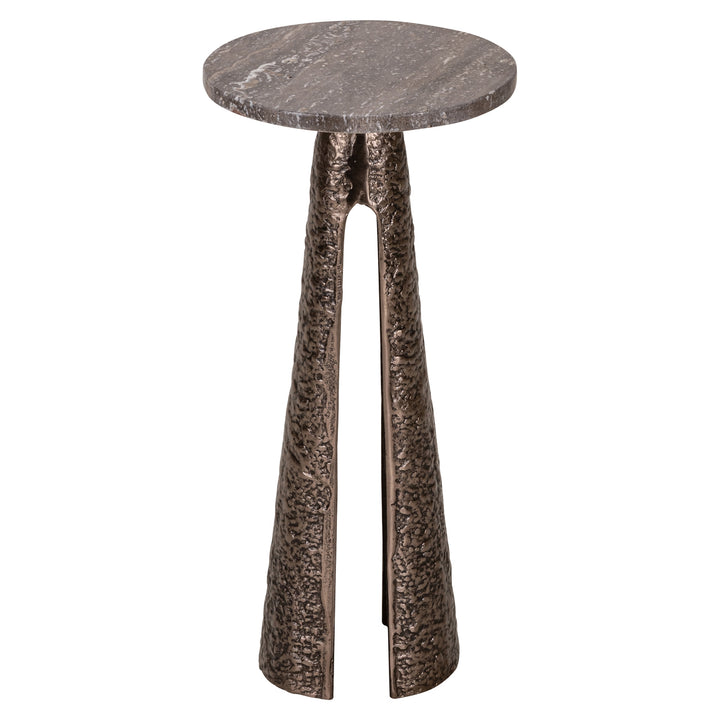 Eldora Round End Table - Bronze