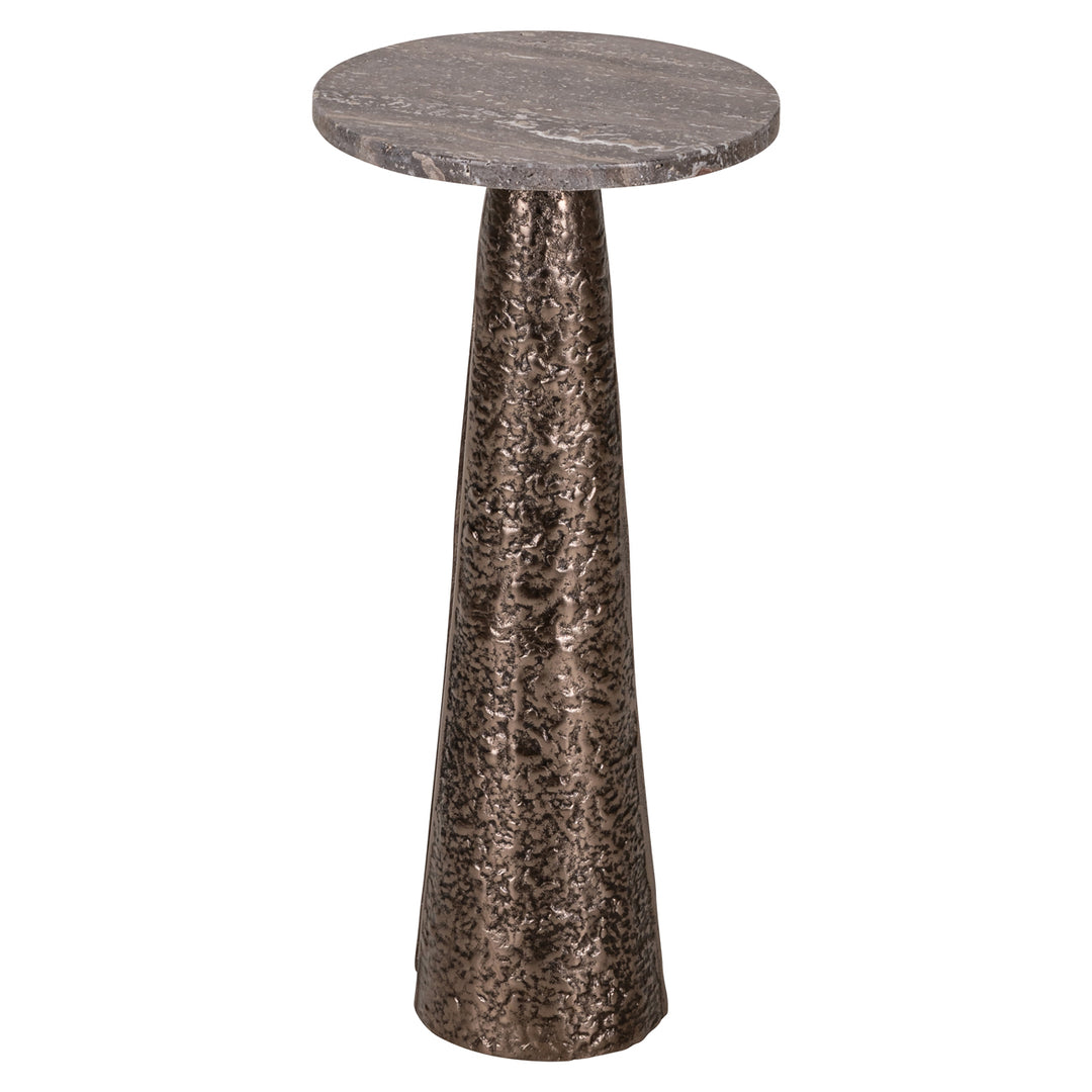 Eldora Round End Table - Bronze
