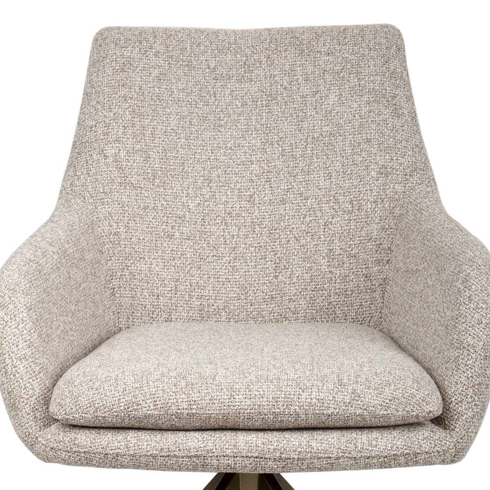 Lisonne Swivel Dining Chair - Cayenne Brown