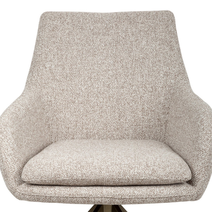 Lisonne Swivel Dining Chair - Cayenne Brown