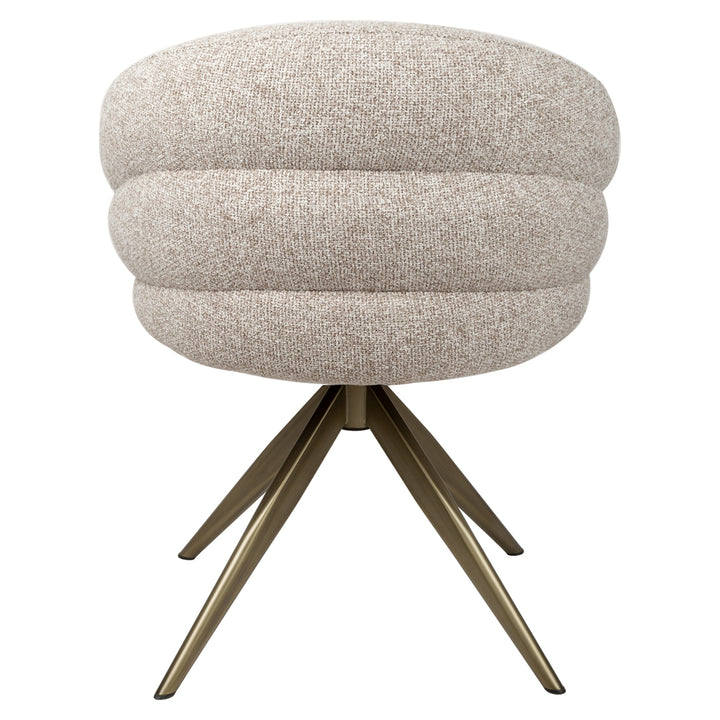 Zendaya Swivel Dining Chair - Cayenne Brown
