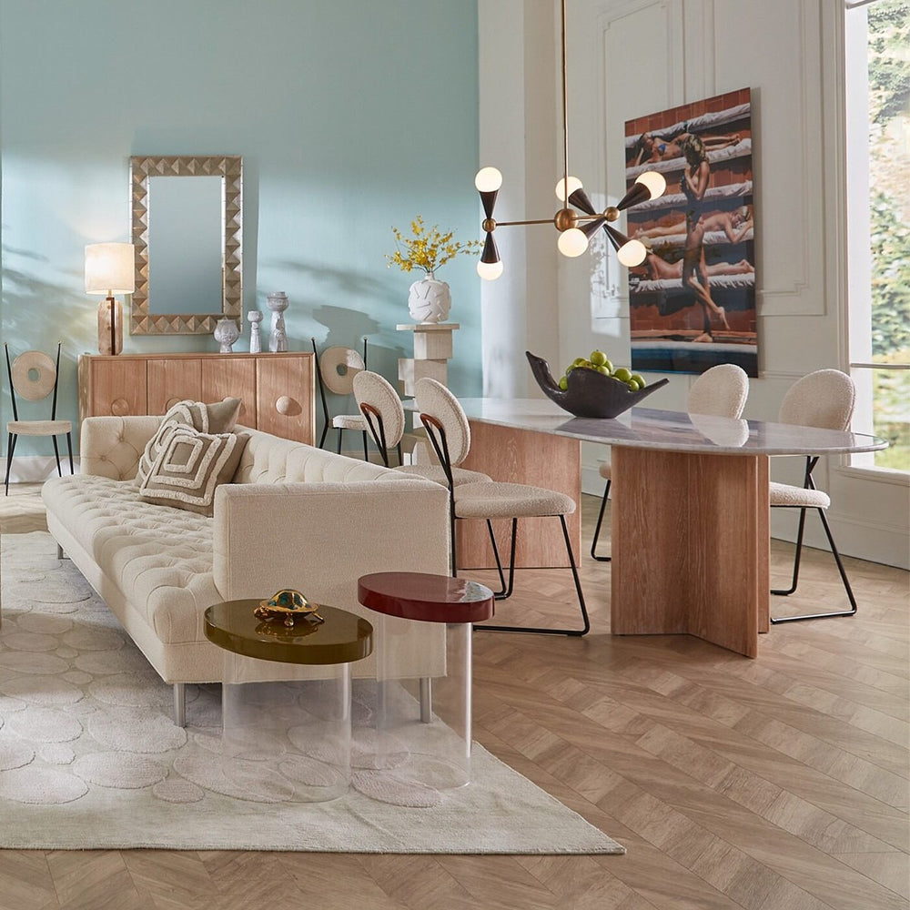 Caracas 6-Light Chandelier - Black & White Design Maven 2