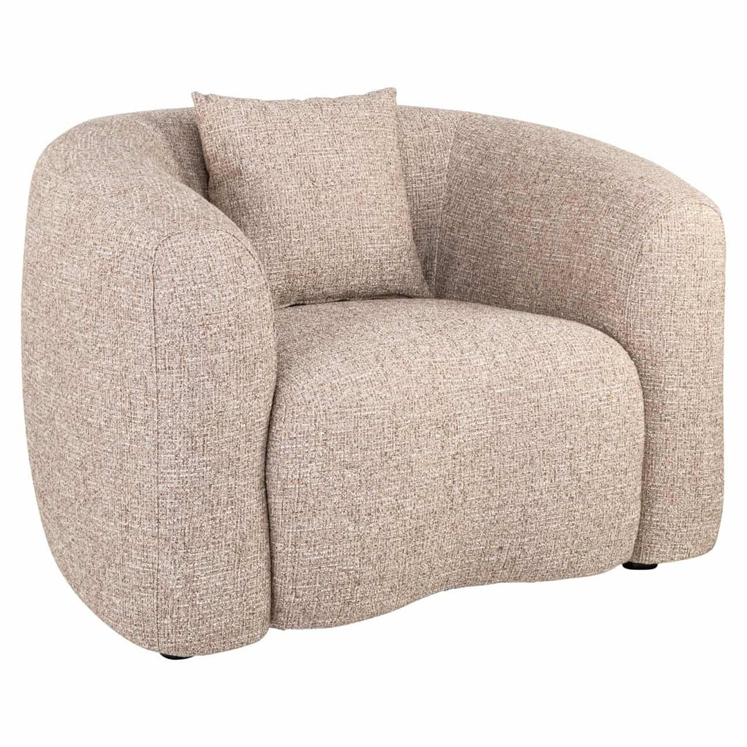 Luxandra Lounge Chair - Sand Tweed