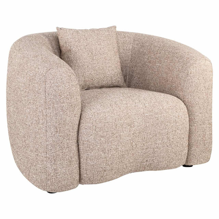 Luxandra Lounge Chair - Sand Tweed