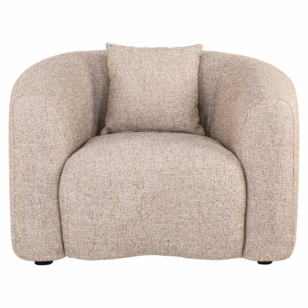 Luxandra Lounge Chair - Sand Tweed