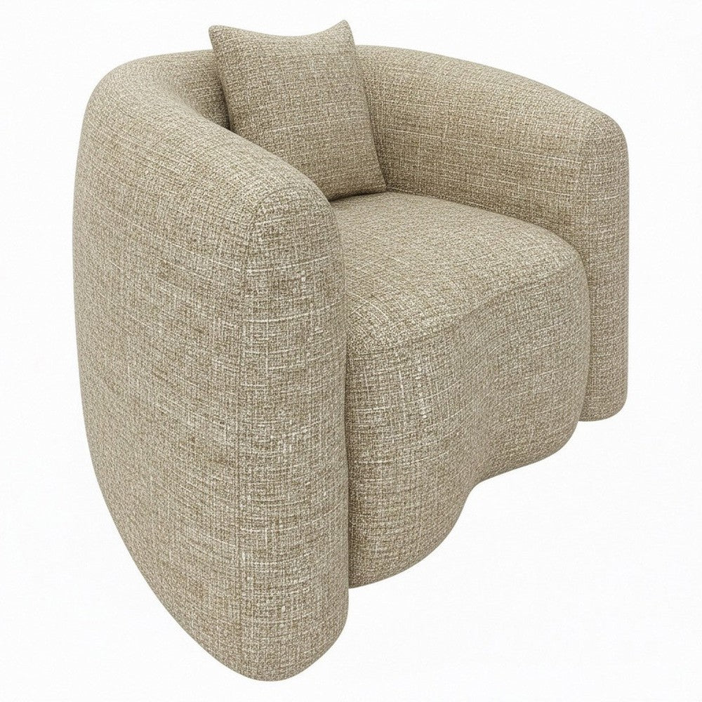 Luxandra Lounge Chair - Sand Tweed