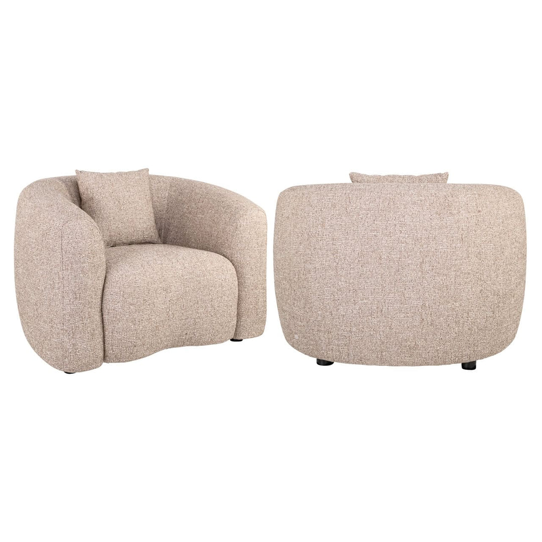 Luxandra Lounge Chair - Sand Tweed