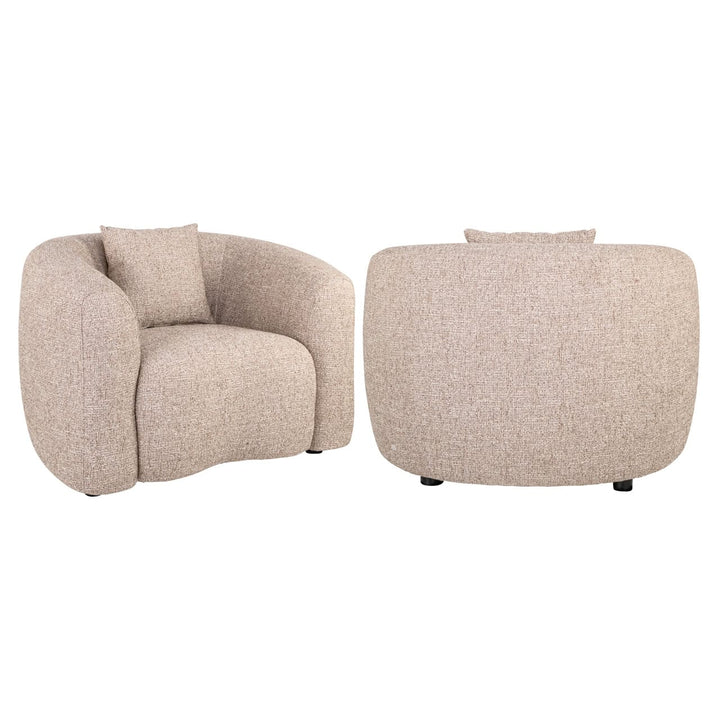 Luxandra Lounge Chair - Sand Tweed