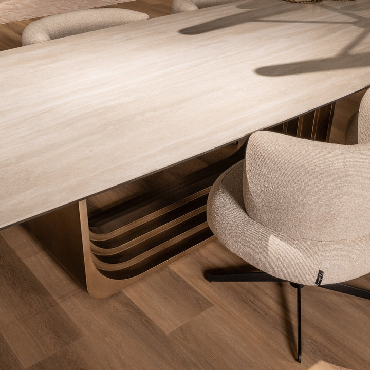 Maxfield Rectangular Dining Table - Beige