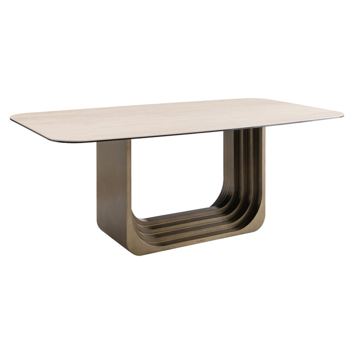 Maxfield Rectangular Dining Table - Beige