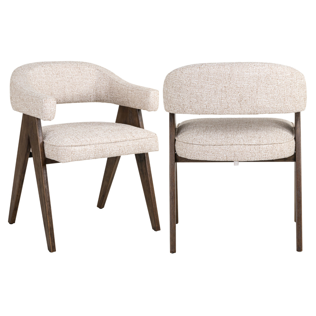 Mori Dining Chair - Cream Tweed