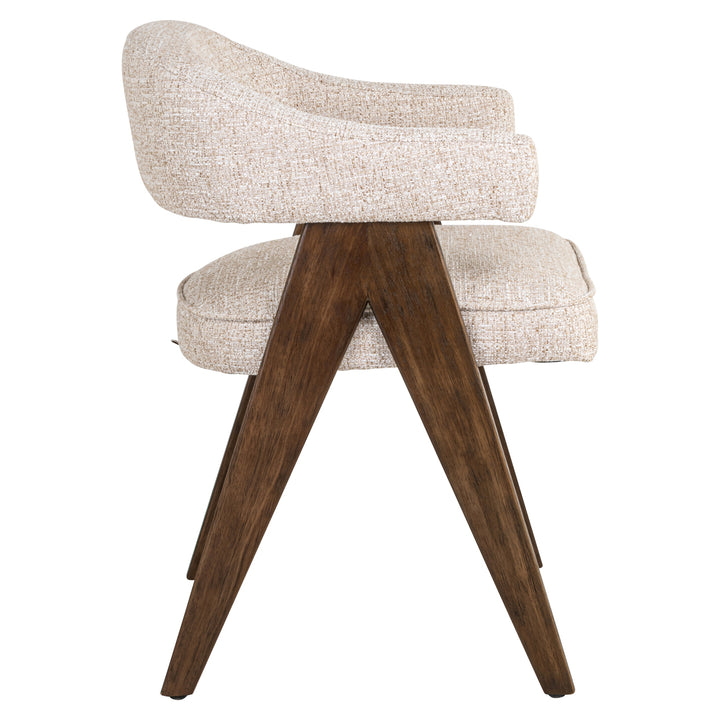 Mori Dining Chair - Cream Tweed