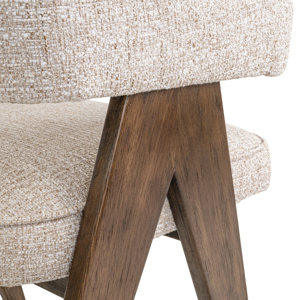 Mori Dining Chair - Cream Tweed
