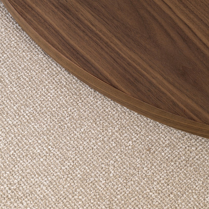Windsor Pouffe & Coffee Table Set - Walnut