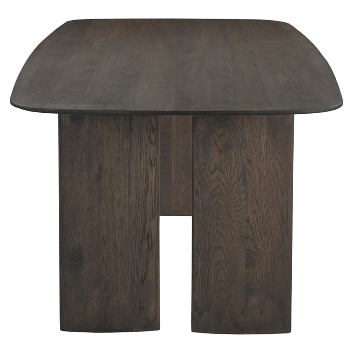 Castello Rectangular Dining Table 230cm - Smoked Charcoal