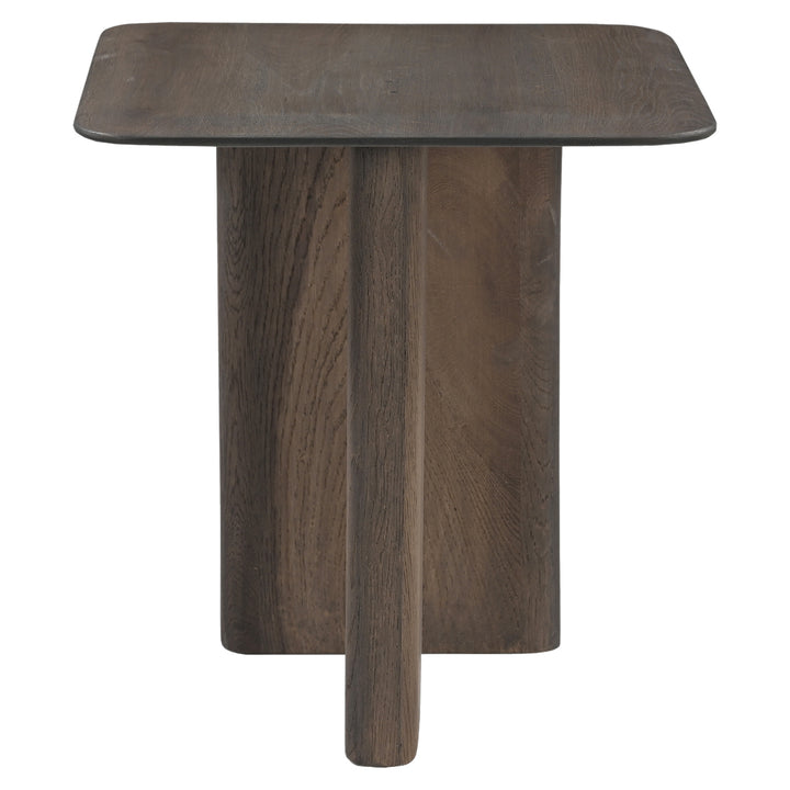 Castello Oak Top End Table - Charcoal Oak