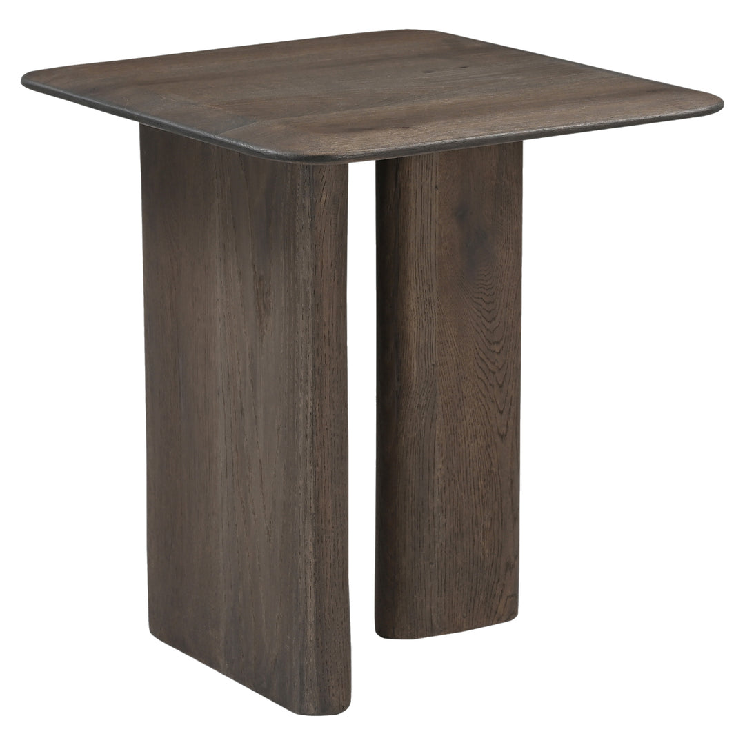 Castello Oak Top End Table - Charcoal Oak