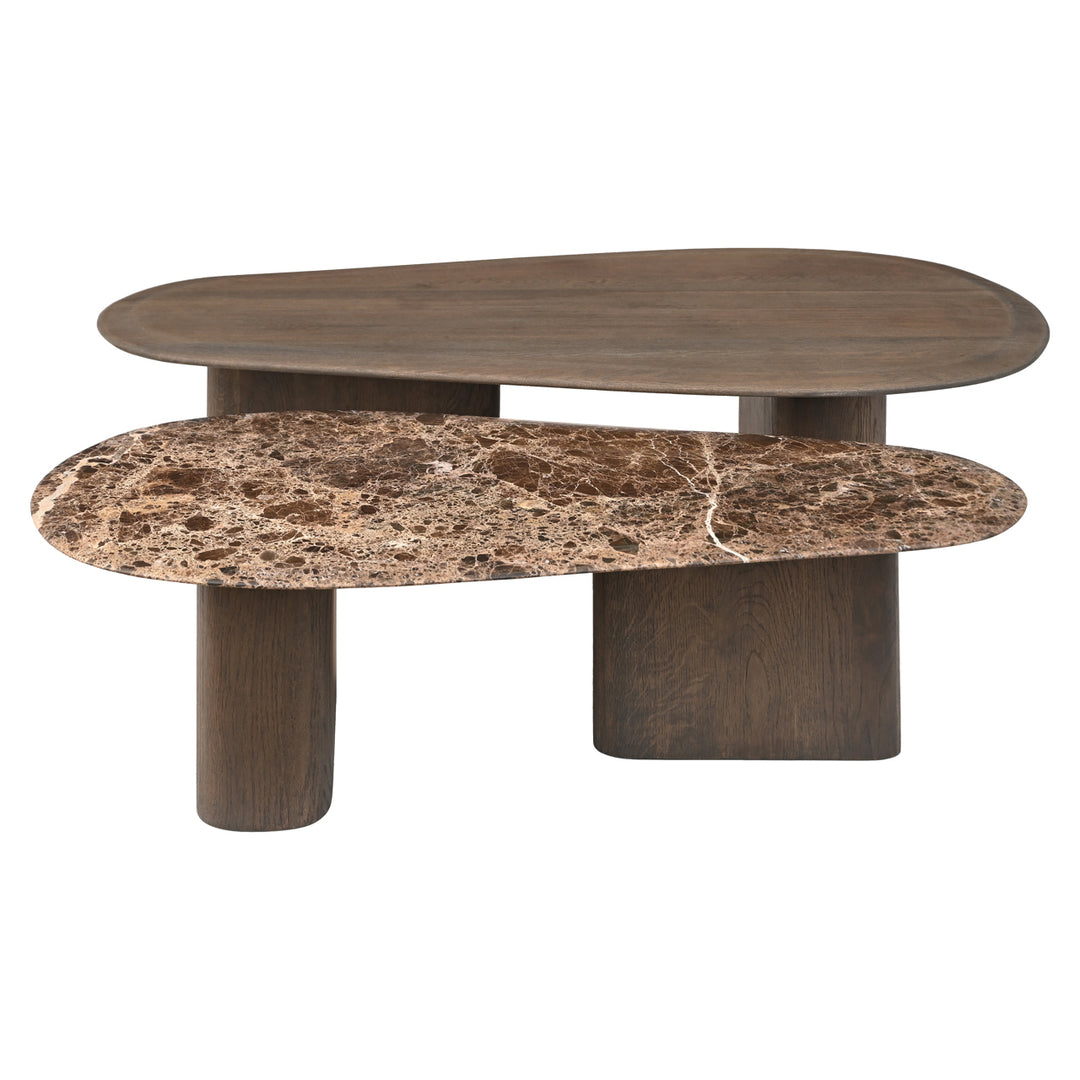 Castello Set of 2 Coffee Tables - Smoked Charcoal