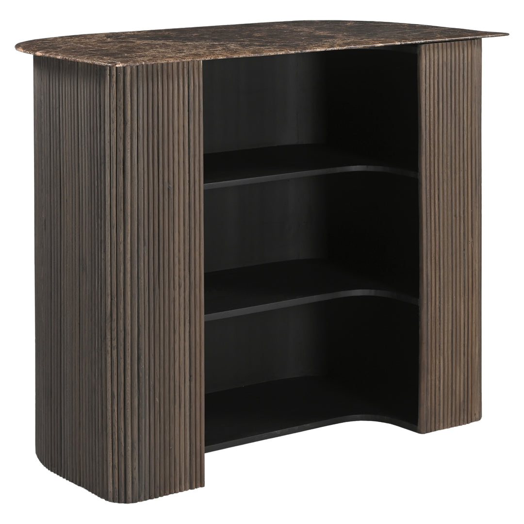 Castello Bar Table - Smoked Charcoal