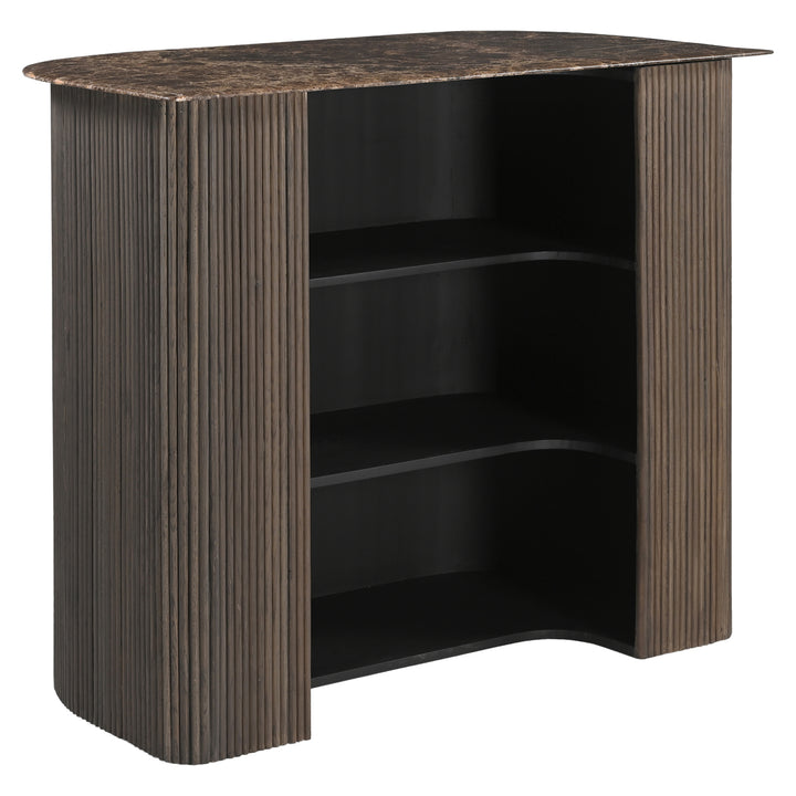Castello Bar Table - Smoked Charcoal