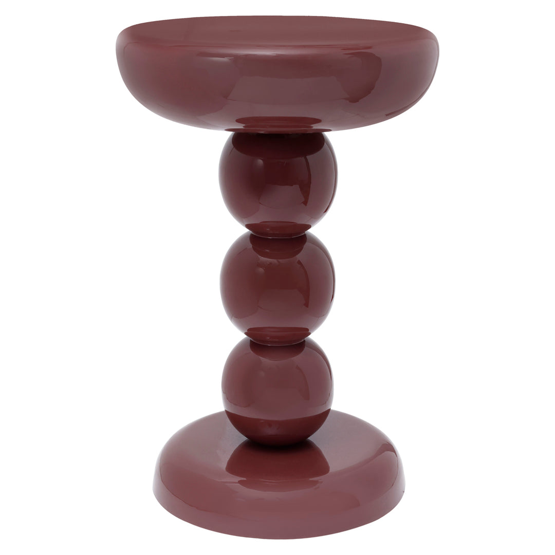 Reid End Table - Burgundy