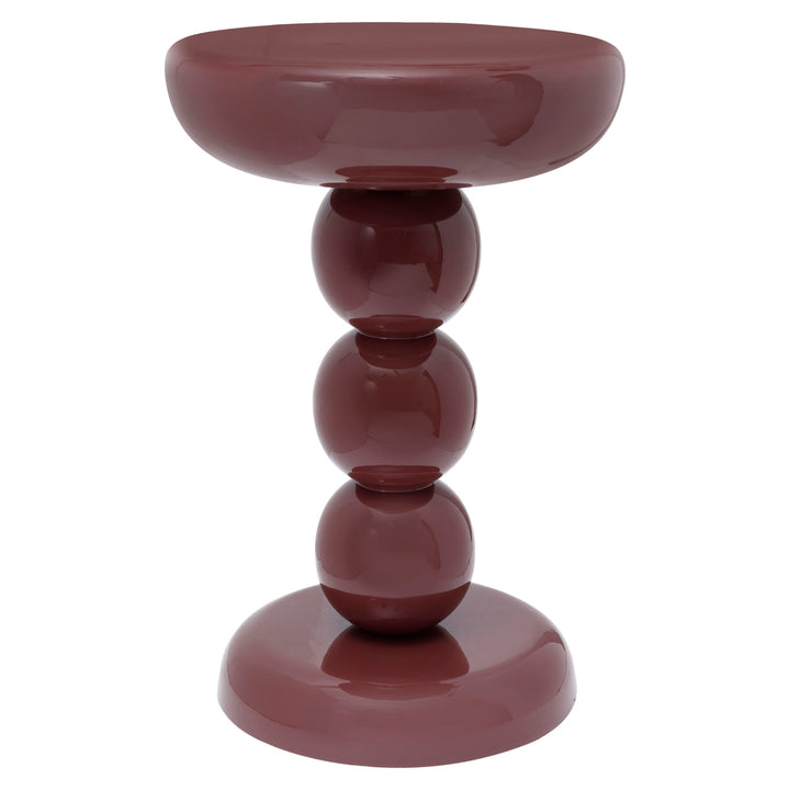 Reid End Table - Burgundy