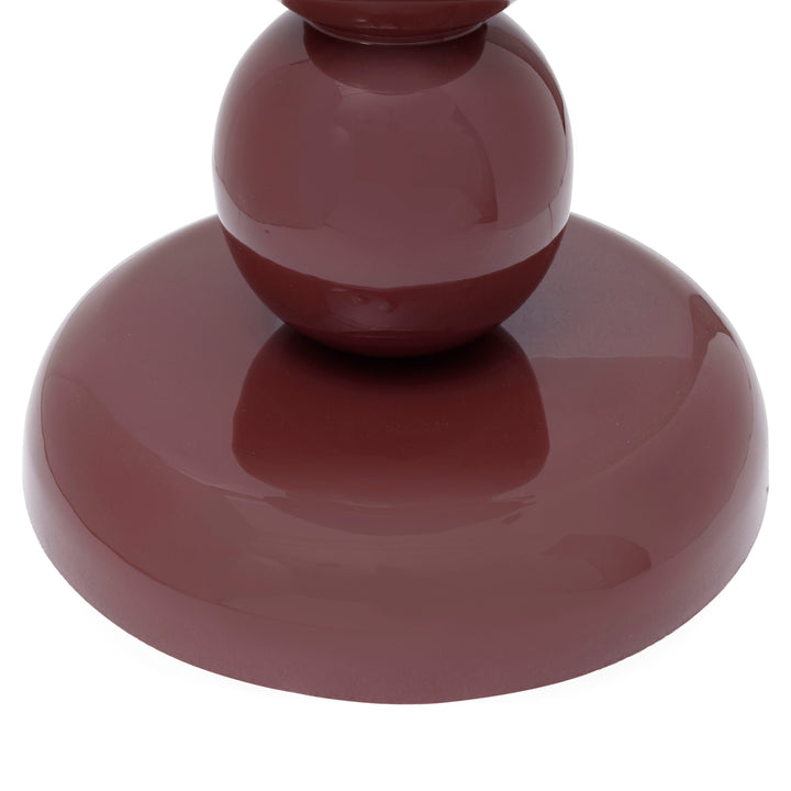 Reid End Table - Burgundy