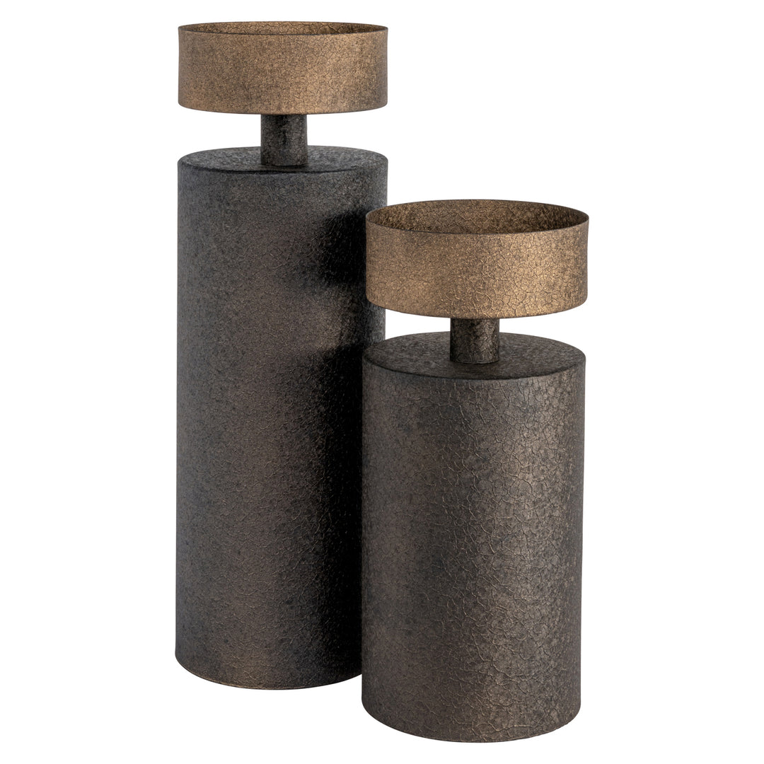 Harlow Candle Holder - Brass Antique