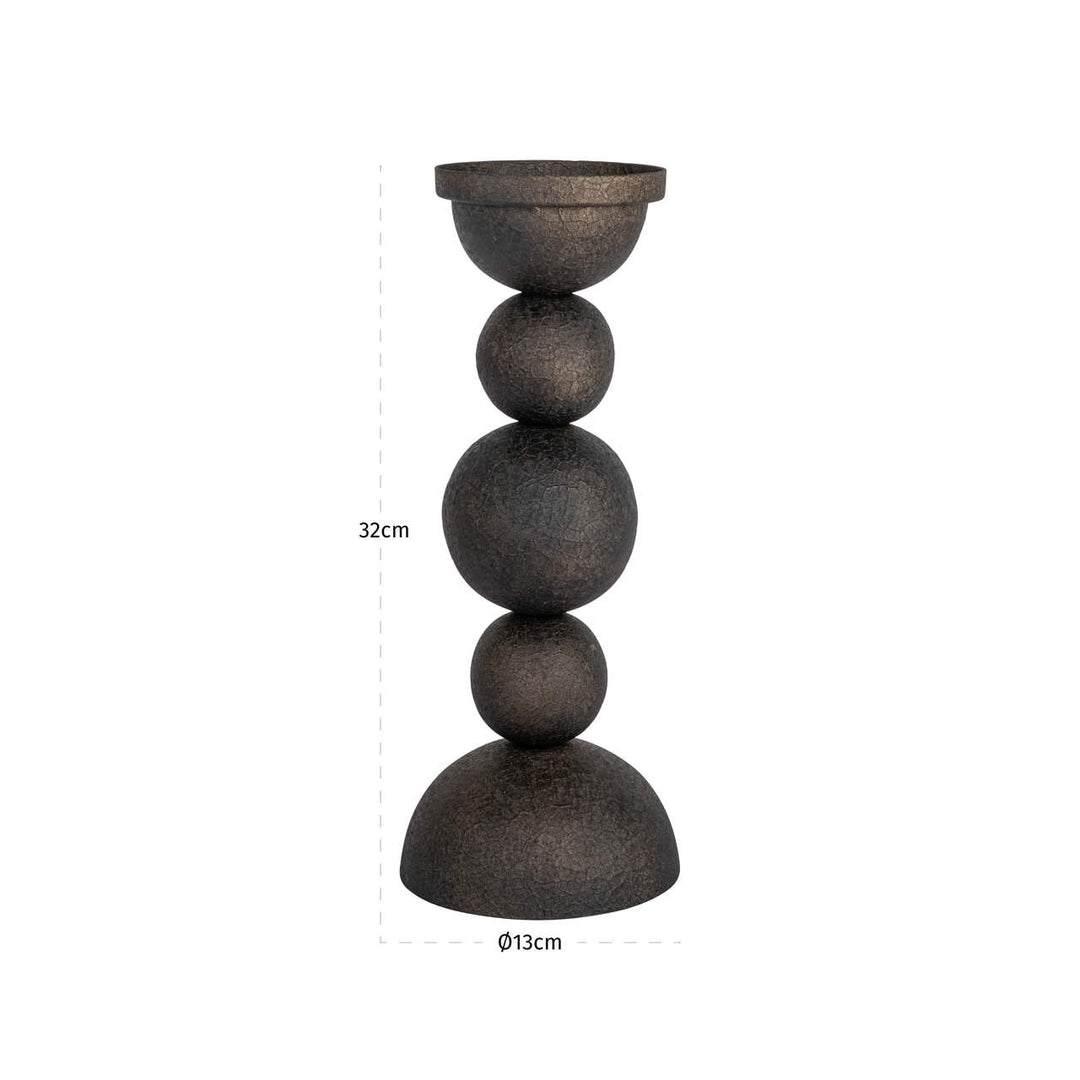 Jersey Candle Holder - Brass Antique