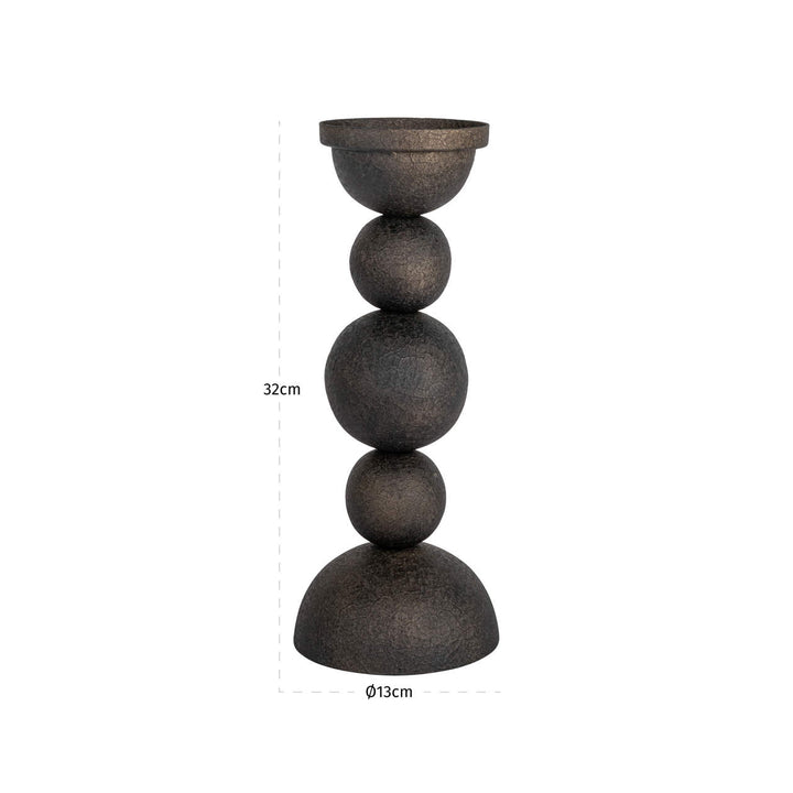 Jersey Candle Holder - Brass Antique