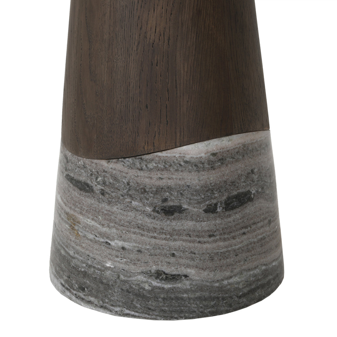 Harper Marble Dining Table - Smoked Charcoal