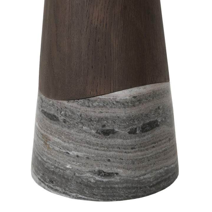 Harper Marble Dining Table - Smoked Charcoal