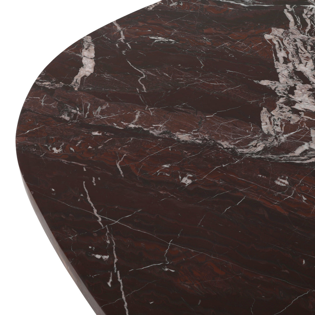 Orchid Marble Coffee Table - Burgundy