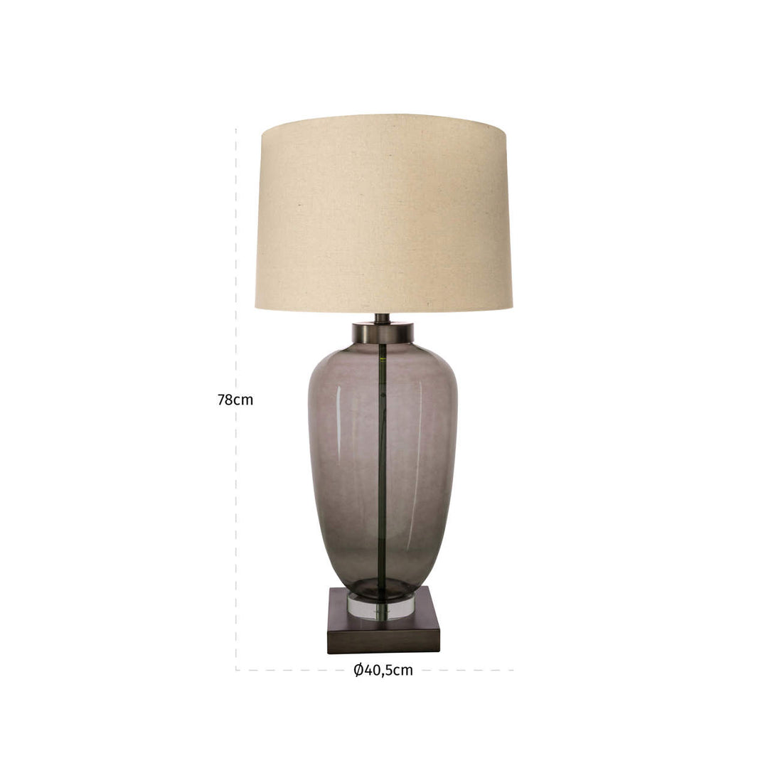Monsoe Table Lamp - Smoke
