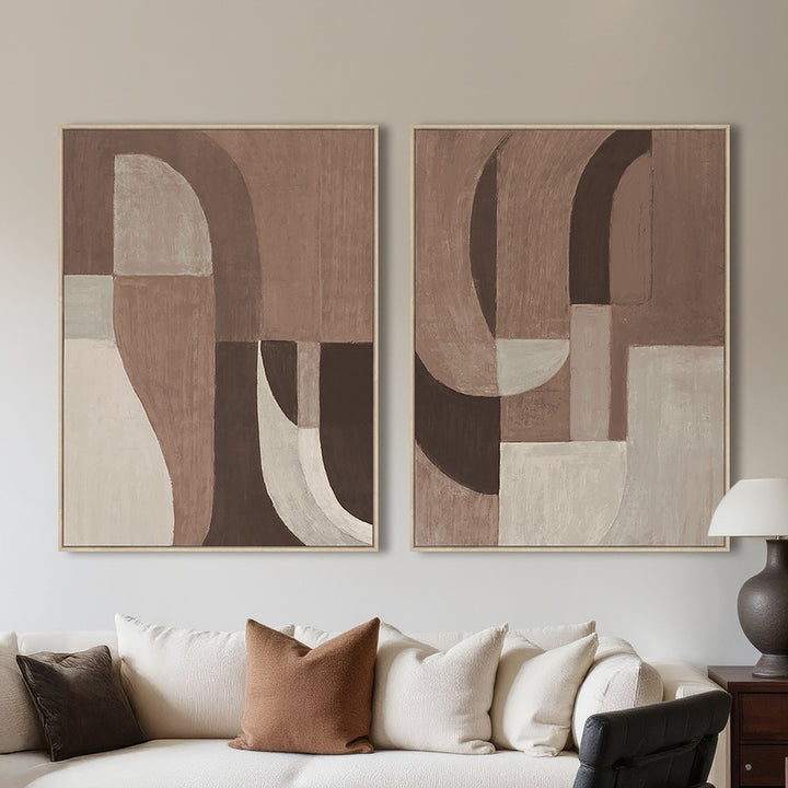 Tatu Left Wall Art - Brown