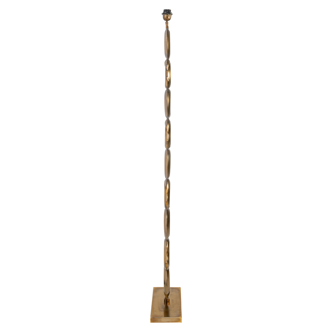 Amina Floor Lamp - Brass Antique